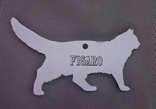 Personalised lasered cat - personalised,