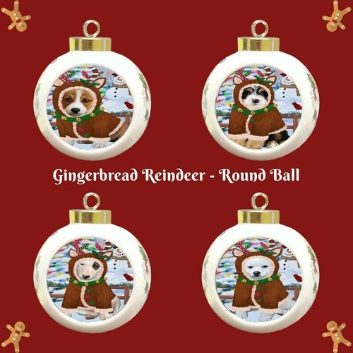 Gingerbread reindeer dog - gingerbread,