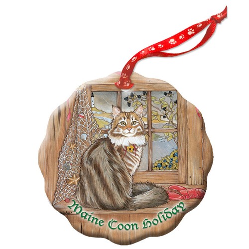 Maine coon cat - coon, holiday