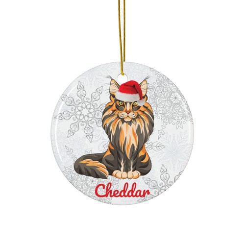 Maine coon ornament - maine,