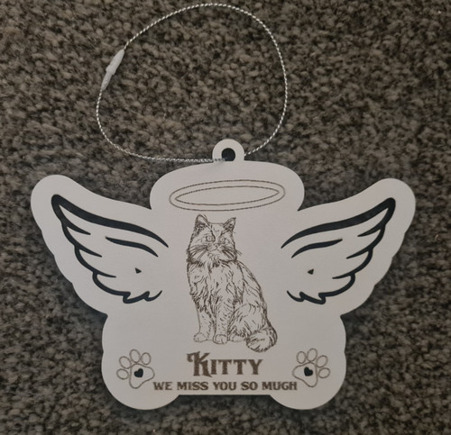 Personalised memorial cat - personalised,