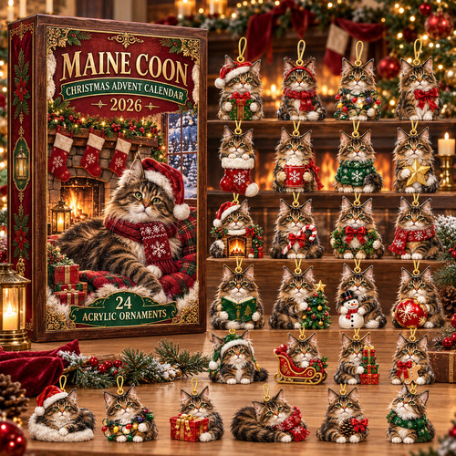Maine coon christmas - christmas, advent